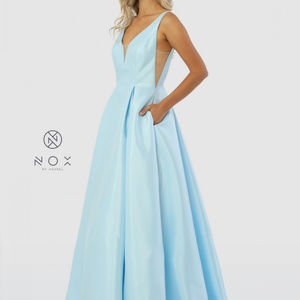 Open Back Sleeveless Long Prom Dress E156